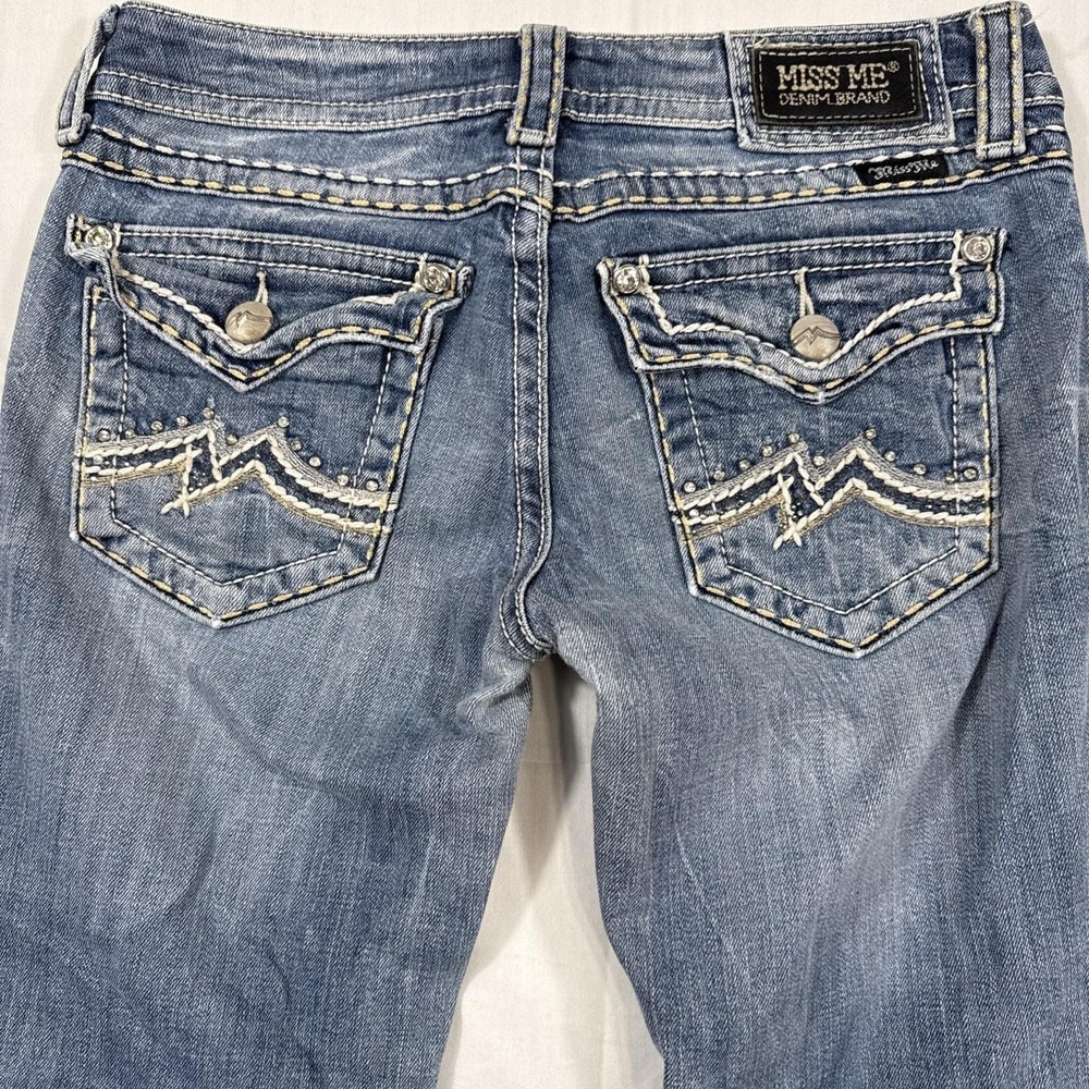 jEANS bOOT (Buckle) Miss Me wOMENS 29 FLAP THICK STITCH